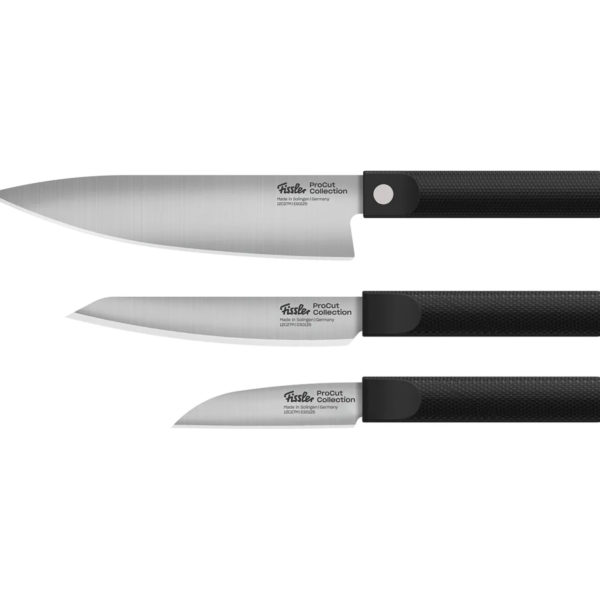 Fissler ProCut 3-tlg. Set aus Gemüsemesser, Universalmesser und Kochmesser