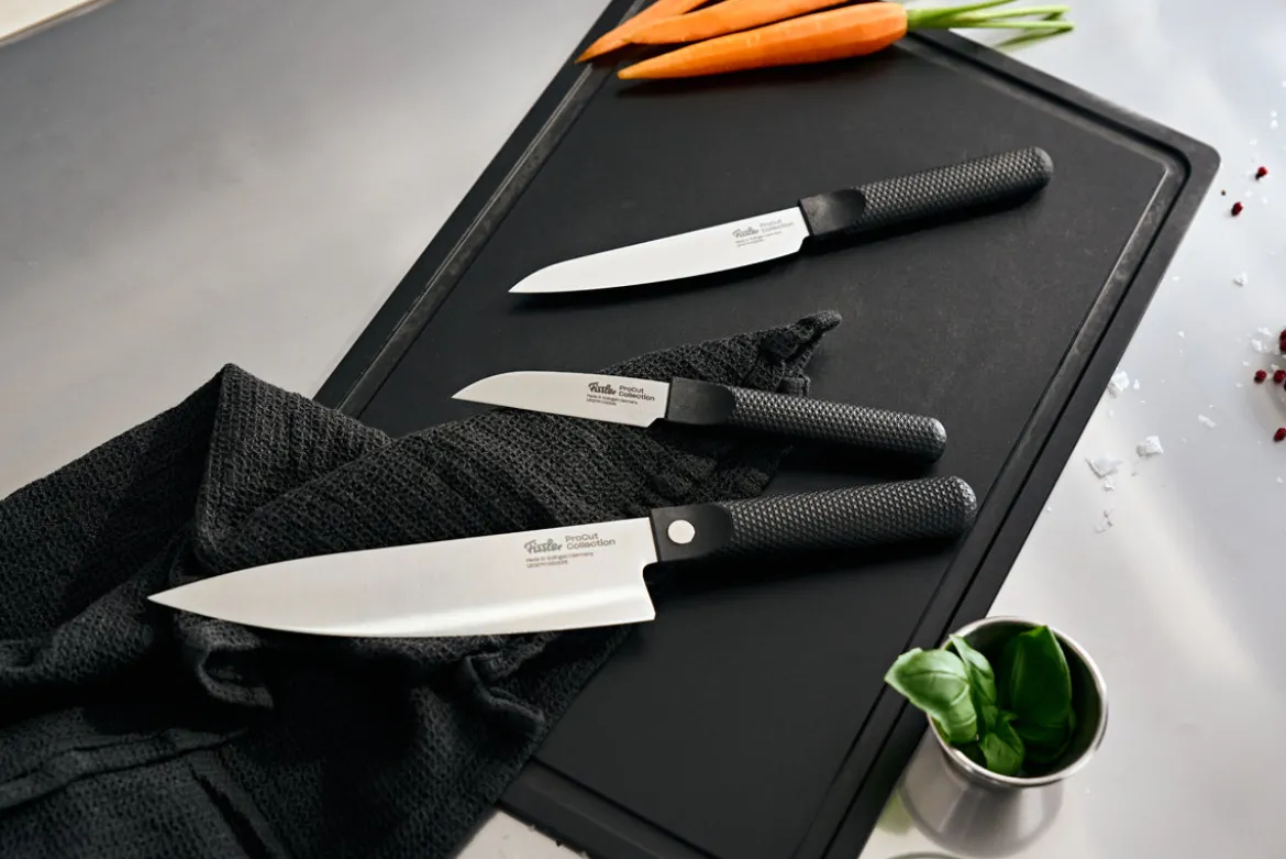 Fissler ProCut 3-tlg. Set aus Gemüsemesser, Universalmesser und Kochmesser