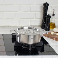 Fissler Pure Collection Bratentopf mit Metalldeckel