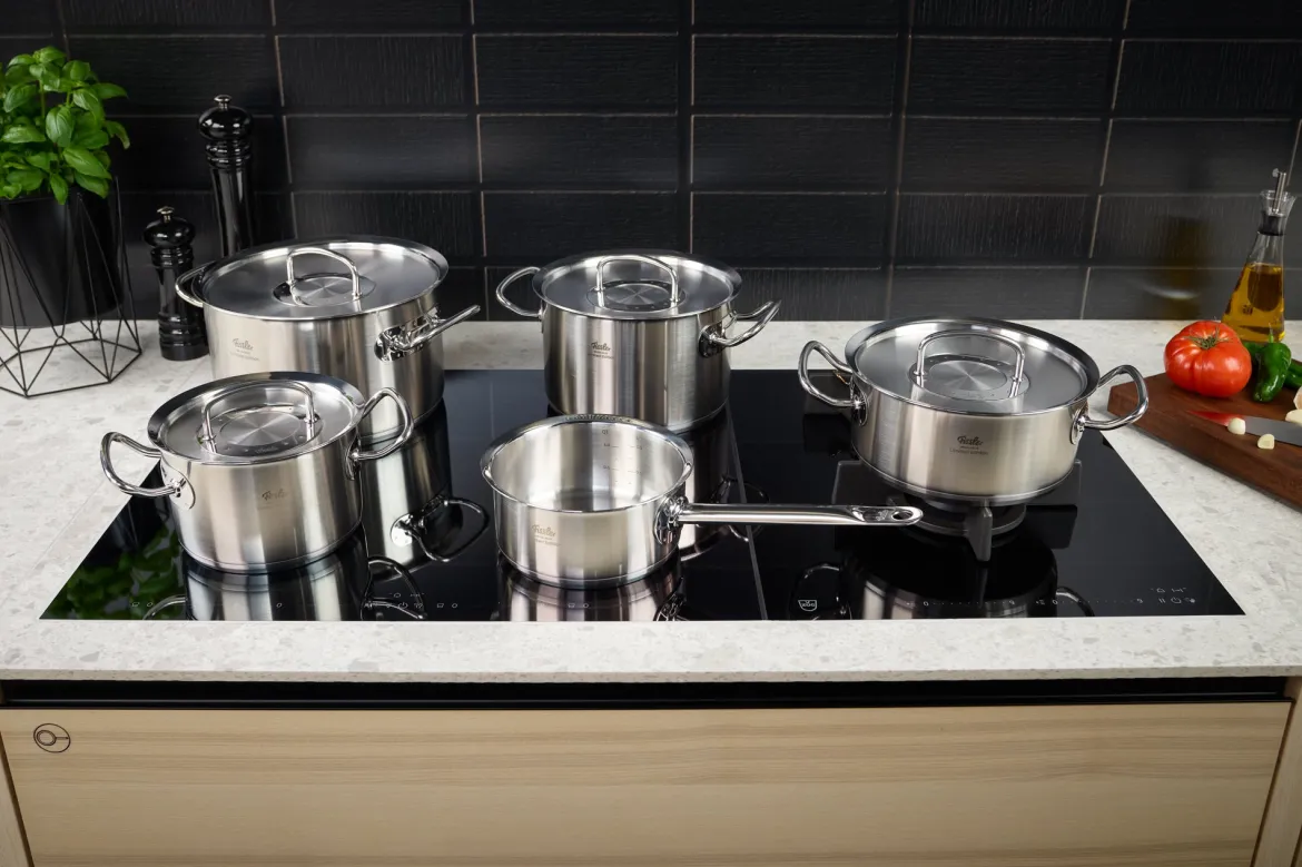 Original-Profi Collection® Retro 5-tlg. Topf-Set mit Metalldeckel