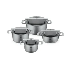 Phi Collection® 4-tlg. Topf-Set mit Glasdeckel