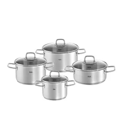 Viseo® 4-tlg. Topf-Set mit Glasdeckel