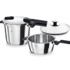 Vitaquick® 3-tlg. Schnellkochtopf-Set 3,5 & 6 Liter mit Glasdeckel