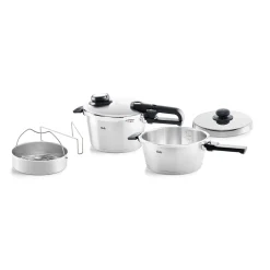 Vitavit® Premium 3-tlg Schnellkochtopf-Set 3,5 & 4,5 Liter mit Metalldeckel