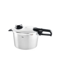 Vitavit® Premium 3-tlg. Set aus Schnellbratpfanne 4 Liter & Schnellkochtopf 8 Liter mit Metalldeckel