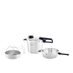 Vitavit® Premium 2-tlg. Set aus Schnellbratpfanne 2,5 Liter & Schnellkochtopf 6 Liter